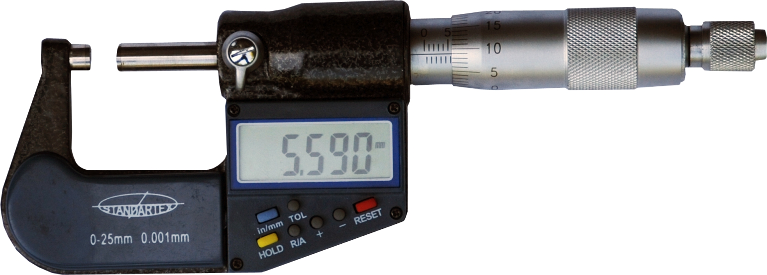 Наружный микрометр с цифровой индикацией, 160 мм