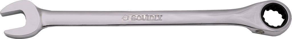 Ключ рожково-накидной универсальный, с трещоткой и реверсом, 8 mm